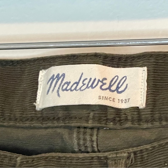 Madewell Pants Womens Size 27 x 34 Olive Green Skinny Stretch Corduroy Low Rise - Picture 6 of 8
